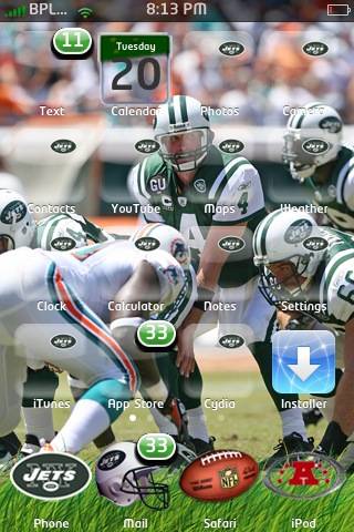 wallpaper iphone 3gs. New York Jets – iPhone 3G