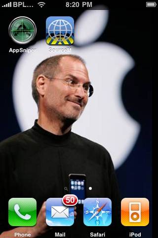 steve jobs iphone wallpaper. A simple Steve Jobs theme that