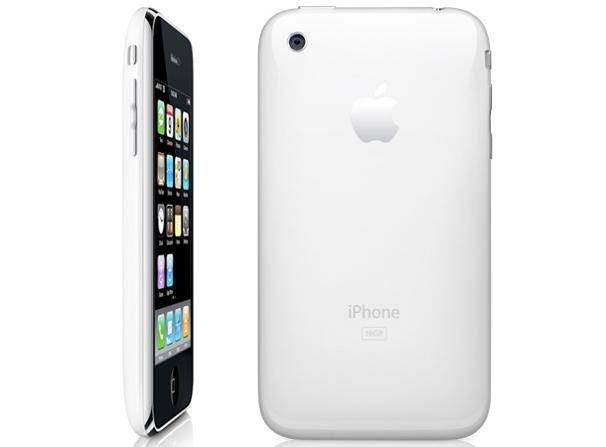 White iPhone 3g apple