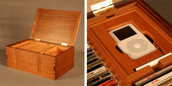 CD Music BOX with iPod Holder