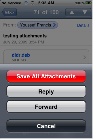 attachment saver