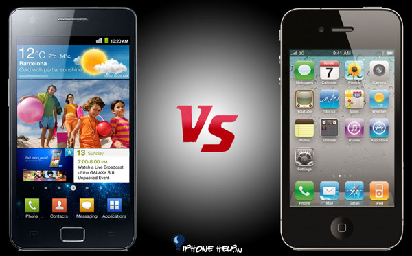 Samsung Galaxy SIi vs Apple iPhone 4