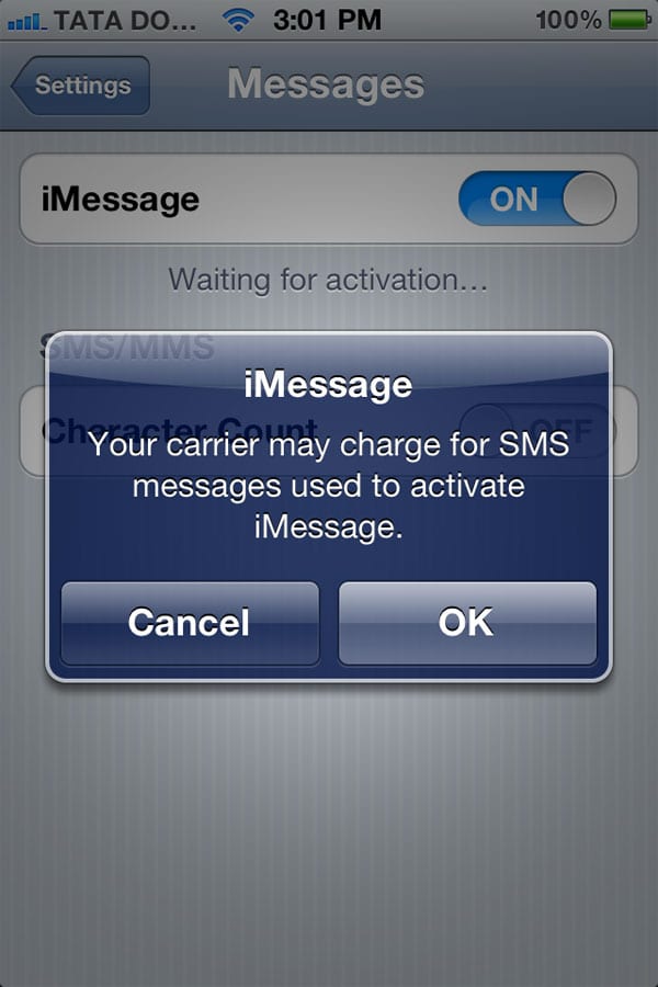 imessage stop sending sms mac