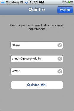 Quintro - Conversation App