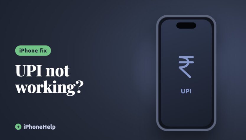 Illustration of an iPhone with a rupee icon, for a guide to fixing UPI apps that won't work on iPhone